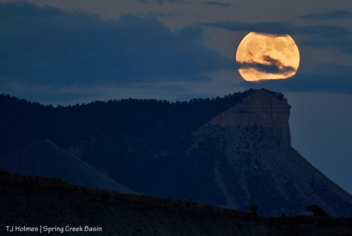 Moonrise over Temple Butte.